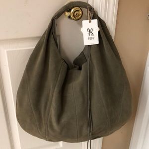 HOBO Eclipse in Soft Suede Hide Sage